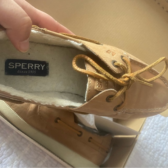 Sperry slip on- Oasis Docksider shoe with fur lining - Picture 3 of 5
